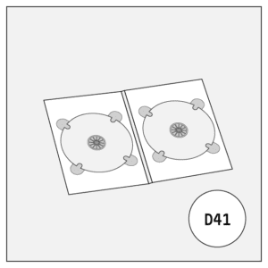 monotype monotypepressing cd audio dvd disc cover 4-panel digipack a5 with 2 trays d41
