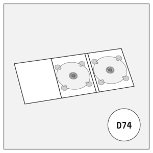 monotype monotypepressing cd audio dvd disc cover 6-panel digipack a5 with 2 trays d74