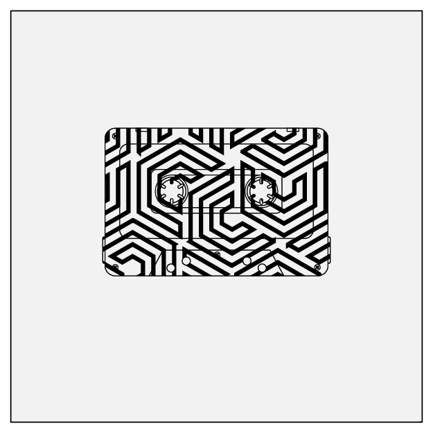 cassette onbody black uv led digital print white base