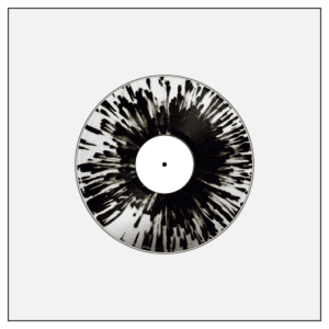 monotype monotypepressing vinyl colour effect splatter black white