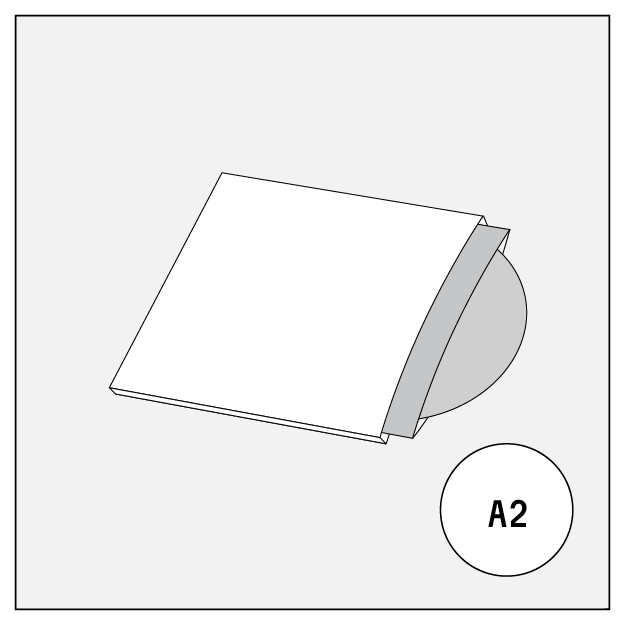 cd audio dvd disc cover cardboard wallet  outersleeve a2