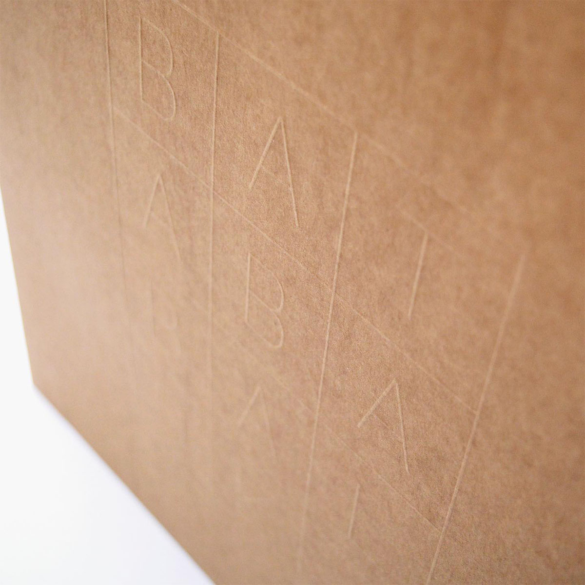 cd kraft paper cover ecopack embossing monotype monotypepressing