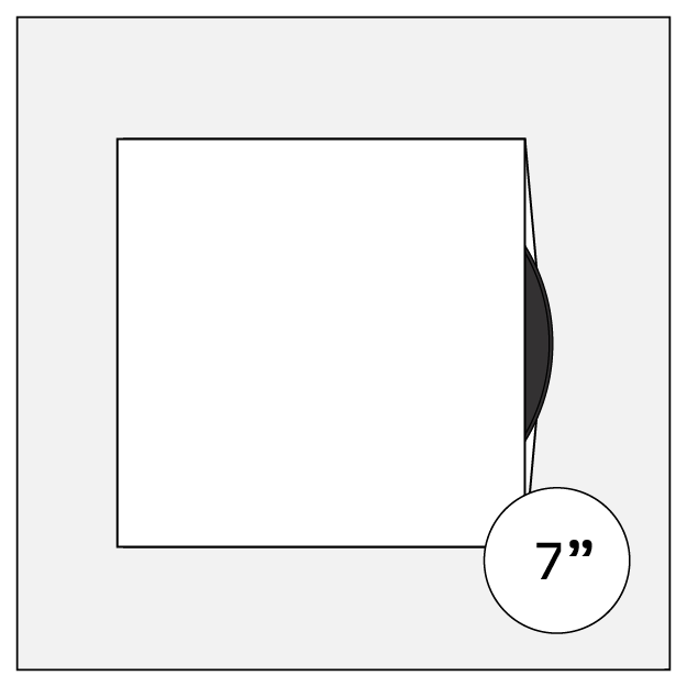 monotype monotypepressing vinyl innersleeve innerbag colour printed