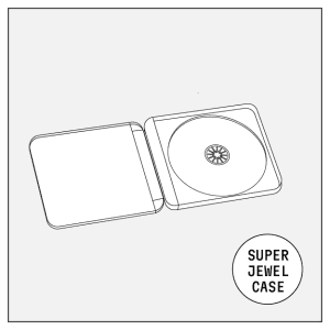 monotypepressing transparent super jewel case plastic cd